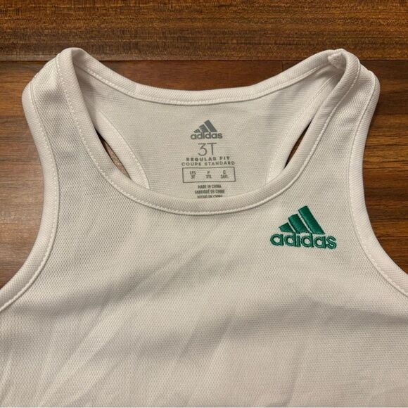 Adidas white/green sleeveless tennis athletic dress - Picture 4 of 4